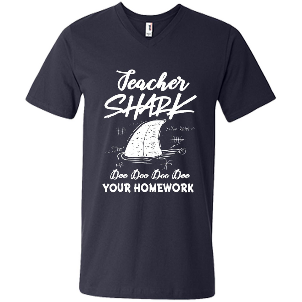 Teacher Shark Doo Doo Doo Your Homework Shirt Ladies' Boyfriend