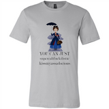 Mary Poppins Clipart You Can Just Supercalifuckilistic Kissmyassadocious MERCHCUTE - Canvas Unisex T-Shirt