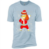 Dabbing Poodle Santa Christmas Holiday Sweatshirt - Premium Short Sleeve T-Shirt