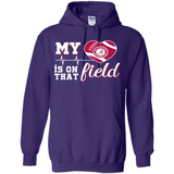 Alabama Crimson Football My Heart is on that Field - Hoodie