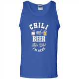 Chili Cookoff Funny T-shirt Chili And Beer - Tank Top