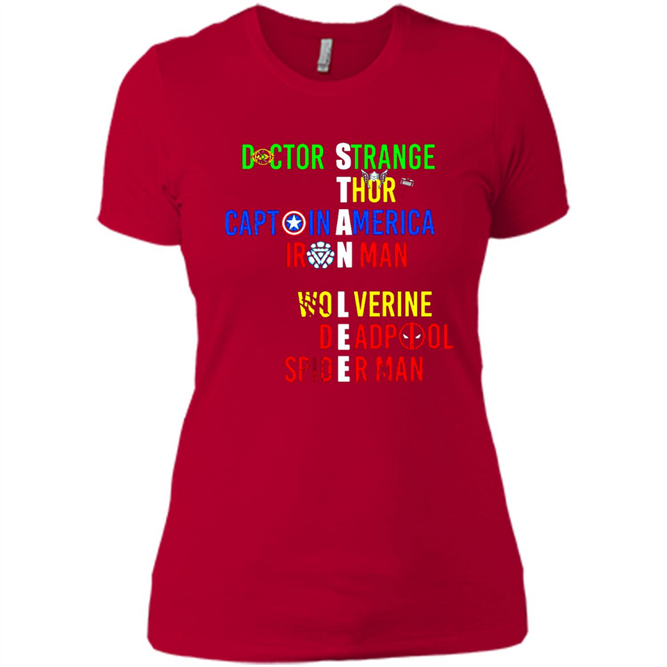 RIP Stan Lee Doctor Strange Thor Caption America Iron Man Shirt PINGPONG - Ladies' Boyfriend T-Shirt