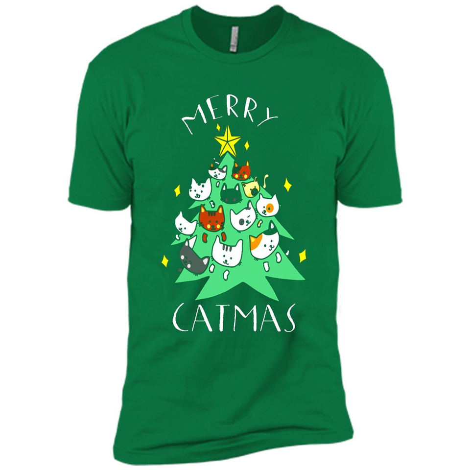 Merry Catmas Funny Cool Christmas Mug PINGPONG - Premium Short Sleeve T-Shirt