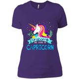 Unicorns are born in Capricorn Birthday Rainbow Gift Custom Ultra Cotton