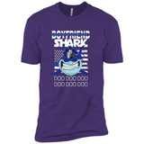 Police boyfriend Shark Blue Line Tee