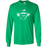 Charlotte Hornets And Superman Fans - Long Sleeve T-Shirt
