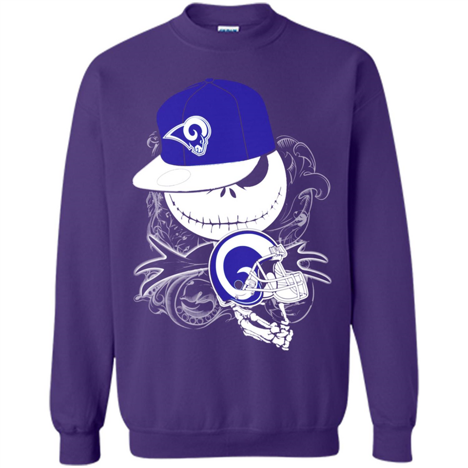 Jack Skellington The Nightmare Before Christmas-Rams Football - Sweatshirt