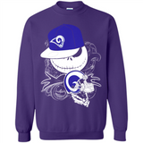 Jack Skellington The Nightmare Before Christmas-Rams Football - Sweatshirt