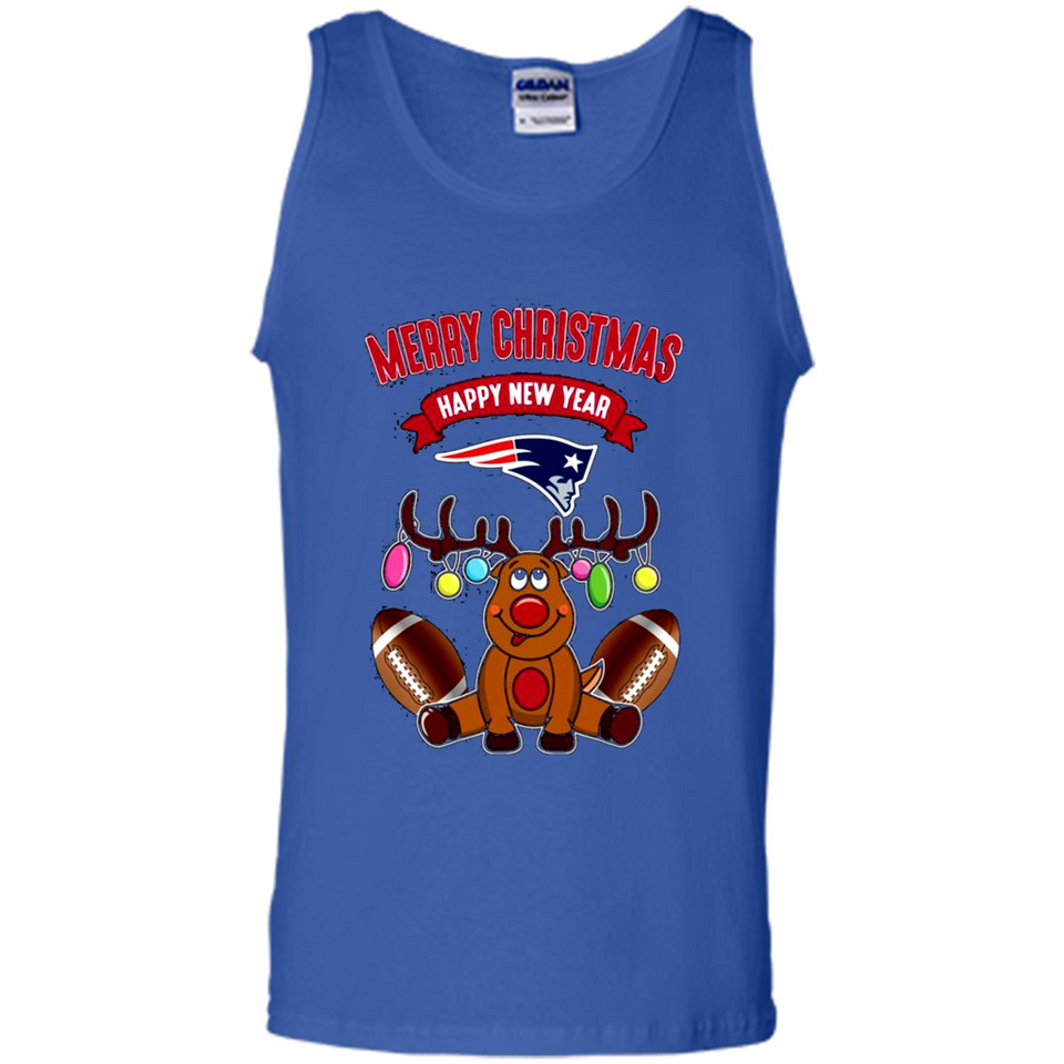 New England Patriots NFL Reindeer Funny Merry Christmas And Happy New Year