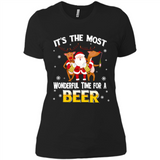 Its The Most Wonderful Time for a Beer - Ladies' Boyfriend T-Shirt