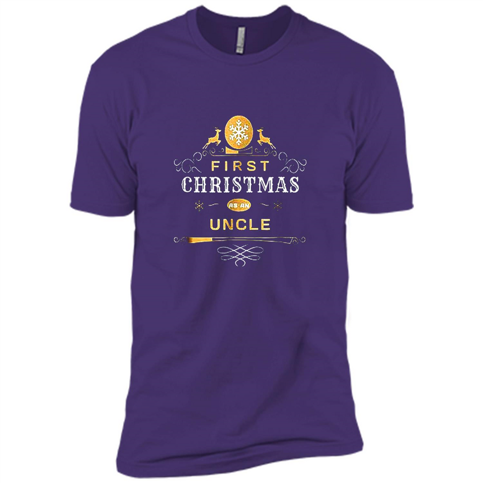 First Christmas as a Uncle - Christmas Family - Premium Short Sleeve T-Shirt