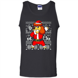 Dabbing Poodle Santa Christmas Holiday Sweatshirt - Tank Top