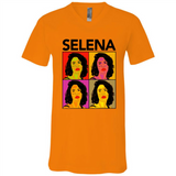 Selena Quintanilla Pop Art - Canvas Unisex V-Neck