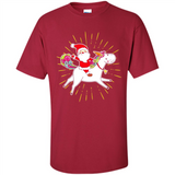 Unicorn And Santa Christmas - Shirt