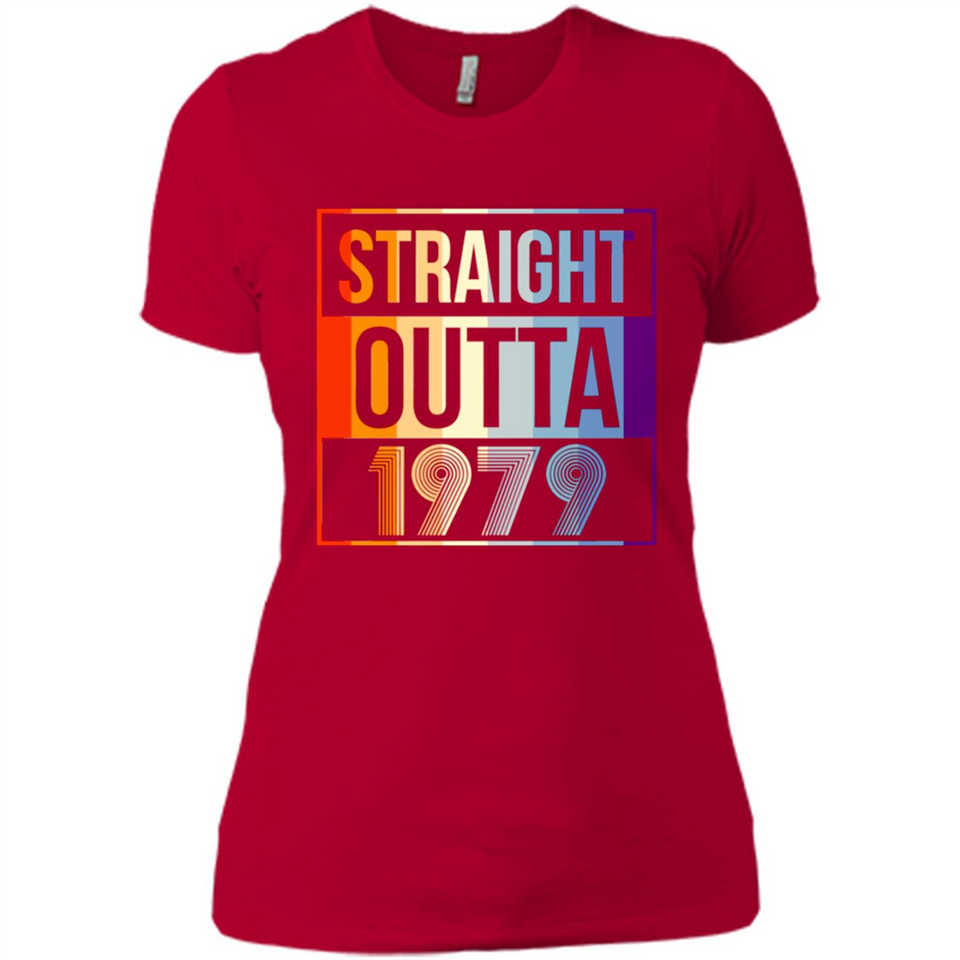 Retro Straight Outta 1979 39 Years Old - Ladies' Boyfriend T-Shirt