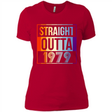 Retro Straight Outta 1979 39 Years Old - Ladies' Boyfriend T-Shirt