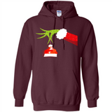 Funny Grinch Hand Holding Santa Hat Ornament Christmas PING PONG