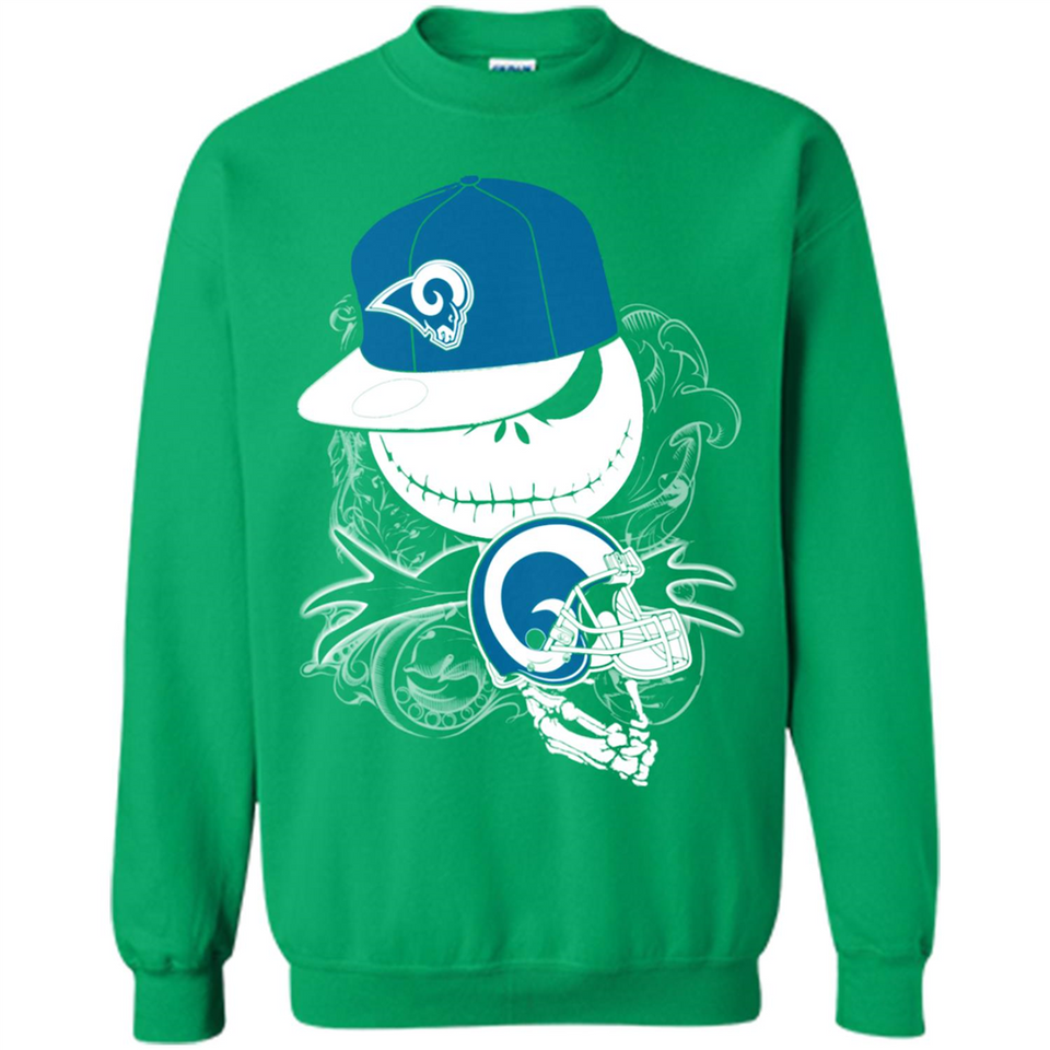 Jack Skellington The Nightmare Before Christmas-Rams Football - Sweatshirt