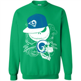 Jack Skellington The Nightmare Before Christmas-Rams Football - Sweatshirt