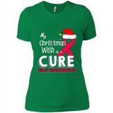 My Christmas Wish Is A Cure Breast Cancer Awareness sweater PINGPONG