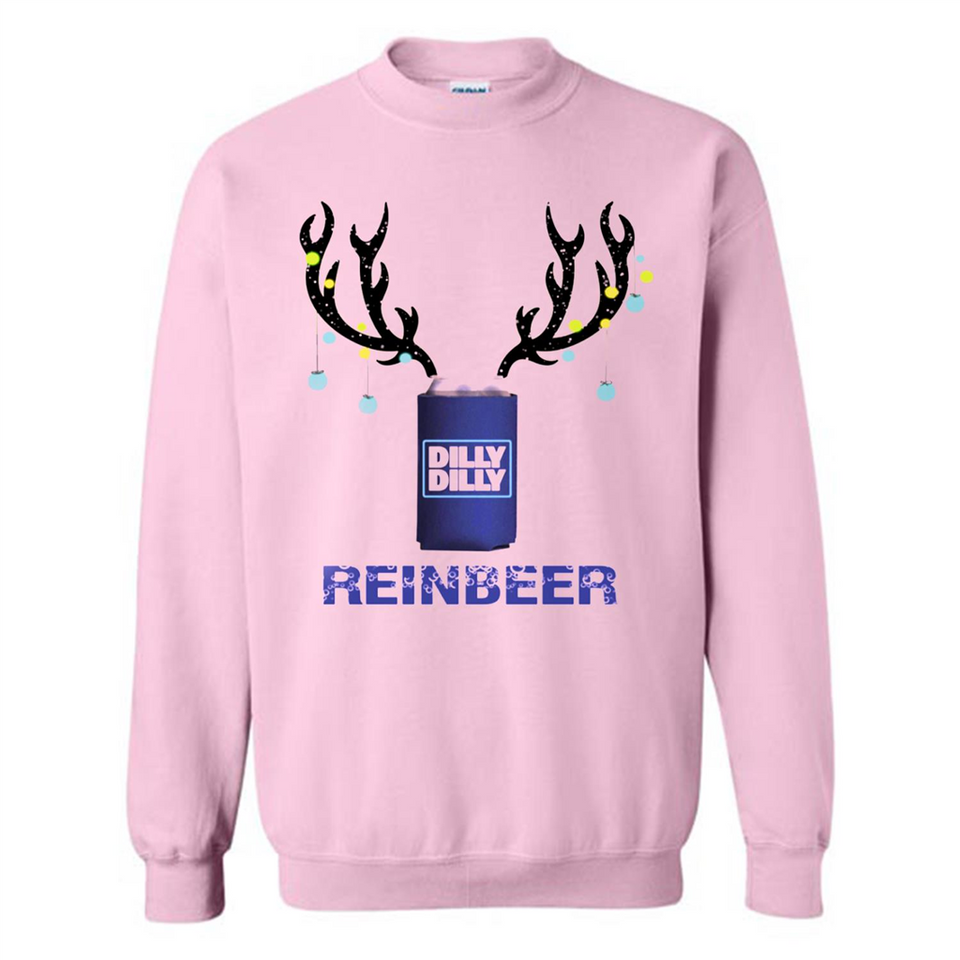 Dilly Dilly Reinbeer Funny Beer Reindeer Christmas Sporty - Sweatshirt