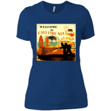 Paradise California Camp Fire Youth T-Shirt PINGPONG - Ladies' Boyfriend T-Shirt