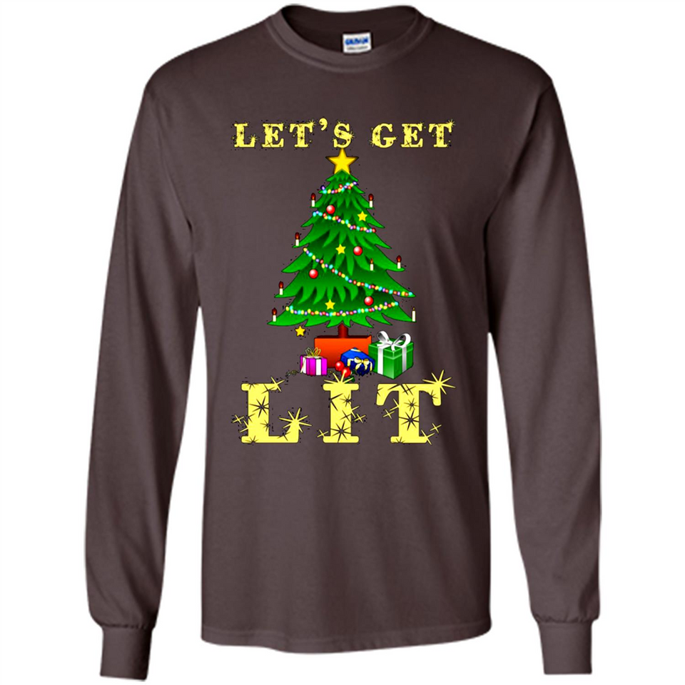 Let’s Get Lit Christmas Drinking sweater PINGPONG