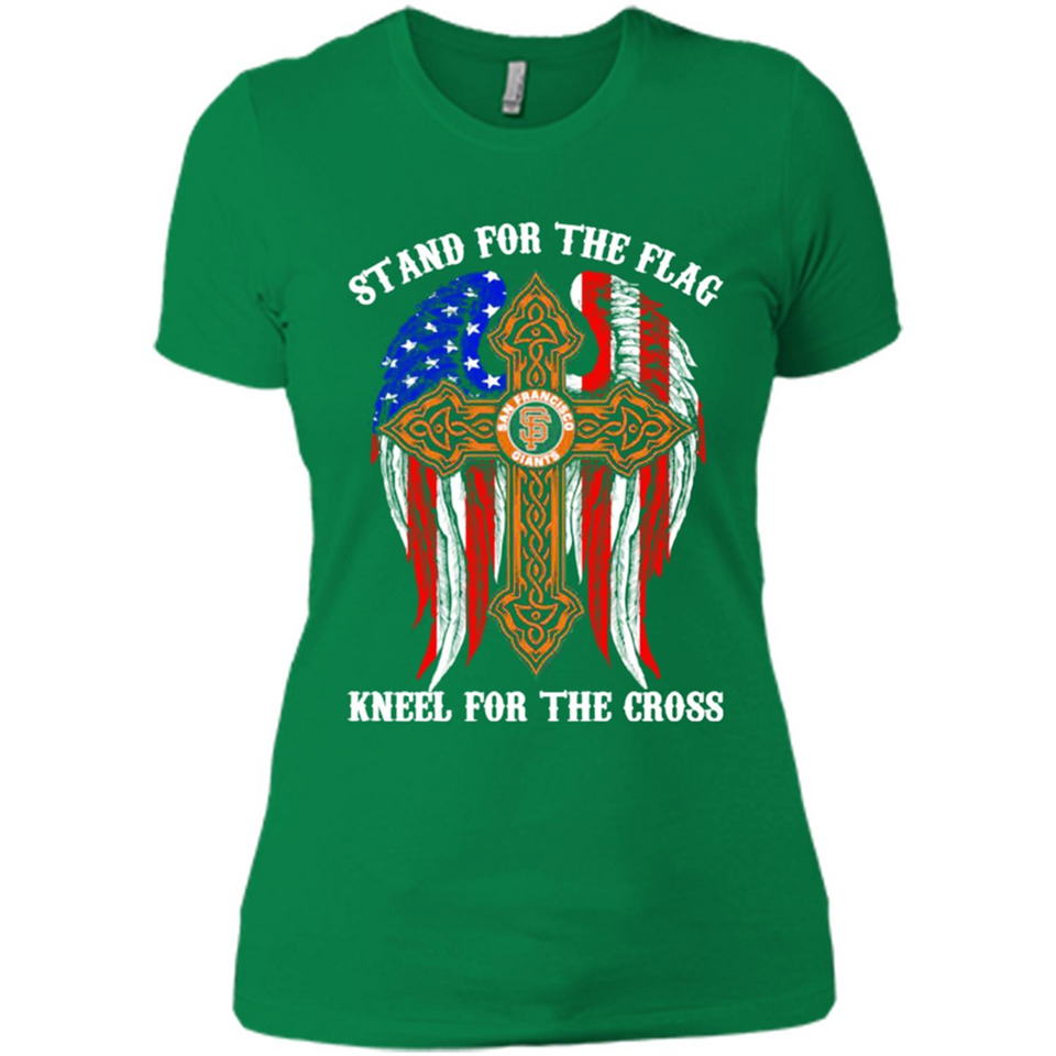 Francisco Giants - stand for the flag kneel for the cross