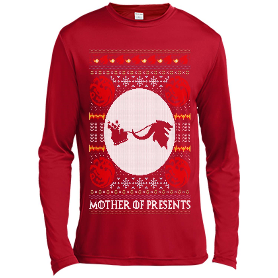 Mother Of Presents – Game of Thrones ugly christmas sweater - Canvas Long Sleeve T-Shirt