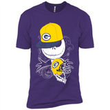 Jack Skellington The Nightmare Before Christmas-Packers Football - Premium Short Sleeve T-Shirt