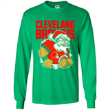 Grumpy Santa Claus Cleveland Browns Football Team PINGPONG