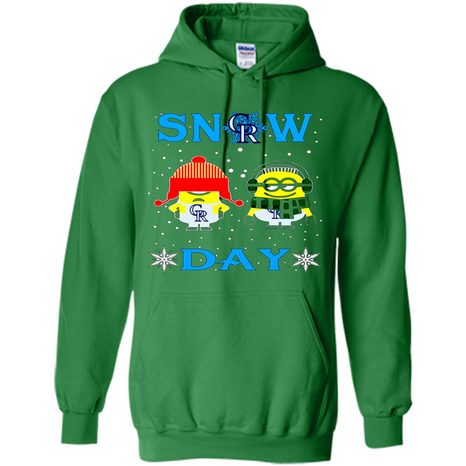 Snow Day Shirt For Colorado Rockies Vs Minion Fans pingpong