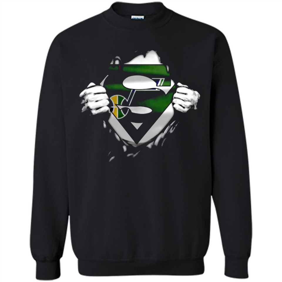 Utah Jazz And Superman Fans - Sweatshirt
