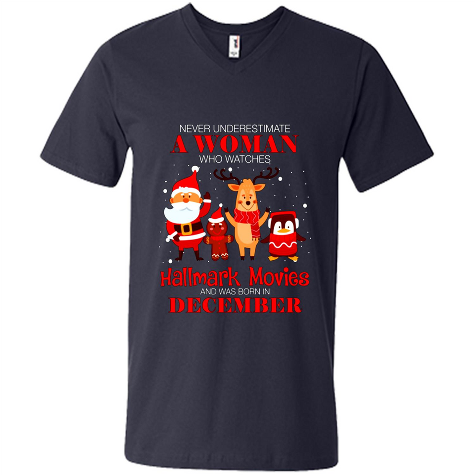 Never Underestimate A December Woman Watches Hallmark Movies Sweatshirt PINGPONG