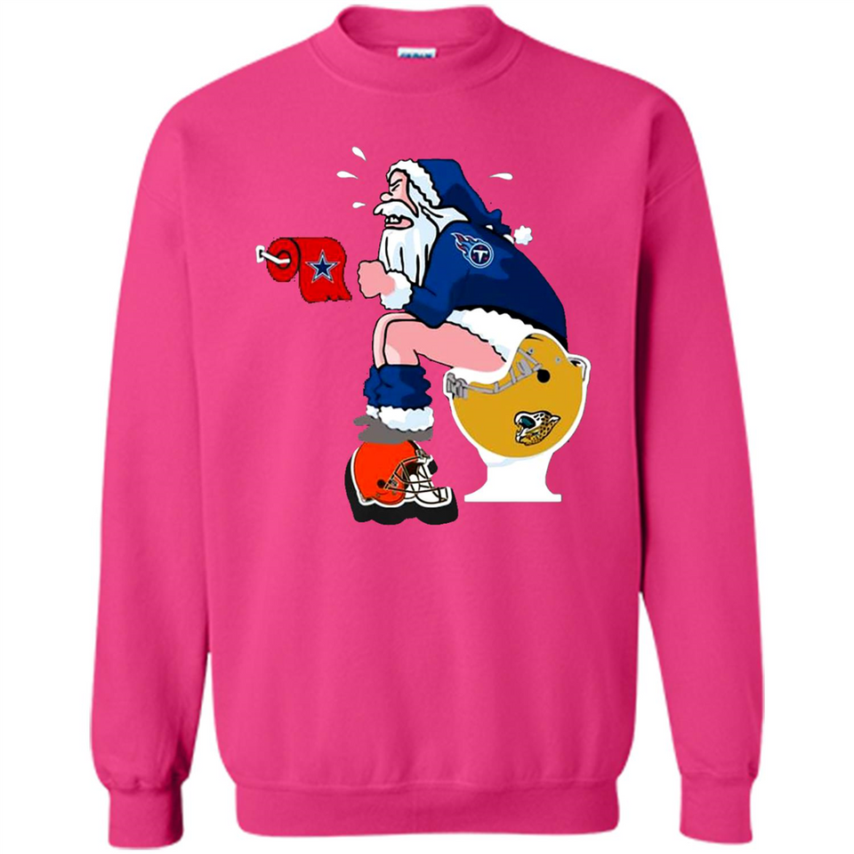 Tennessee Titans Santa Claus Toilet