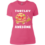 Turtley Awesome - Ladies' Boyfriend T-Shirt