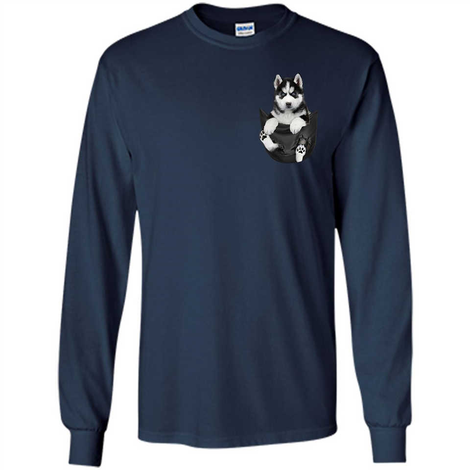 Husky Pocket - Long Sleeve T-Shirt