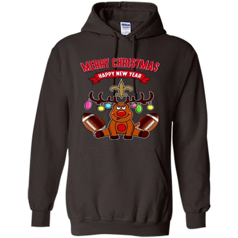 New Orleans Saints NFL Reindeer Funny Merry Christmas And Happy New Year