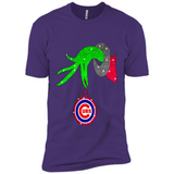 GRINCH HAND HOLDING CHICAGO CUBS GLITTER CHRISTMAS PINGPONG