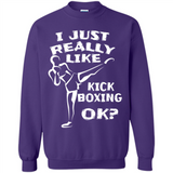 Kick Boxing Shirt Kick Boxer Boxing Workout - Sweatshirt