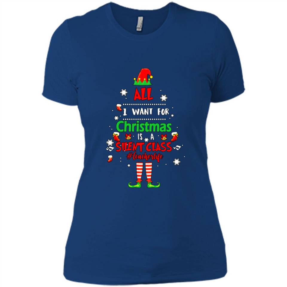 Teacher Sweashirt - All I Want For Christmas is Silent Class