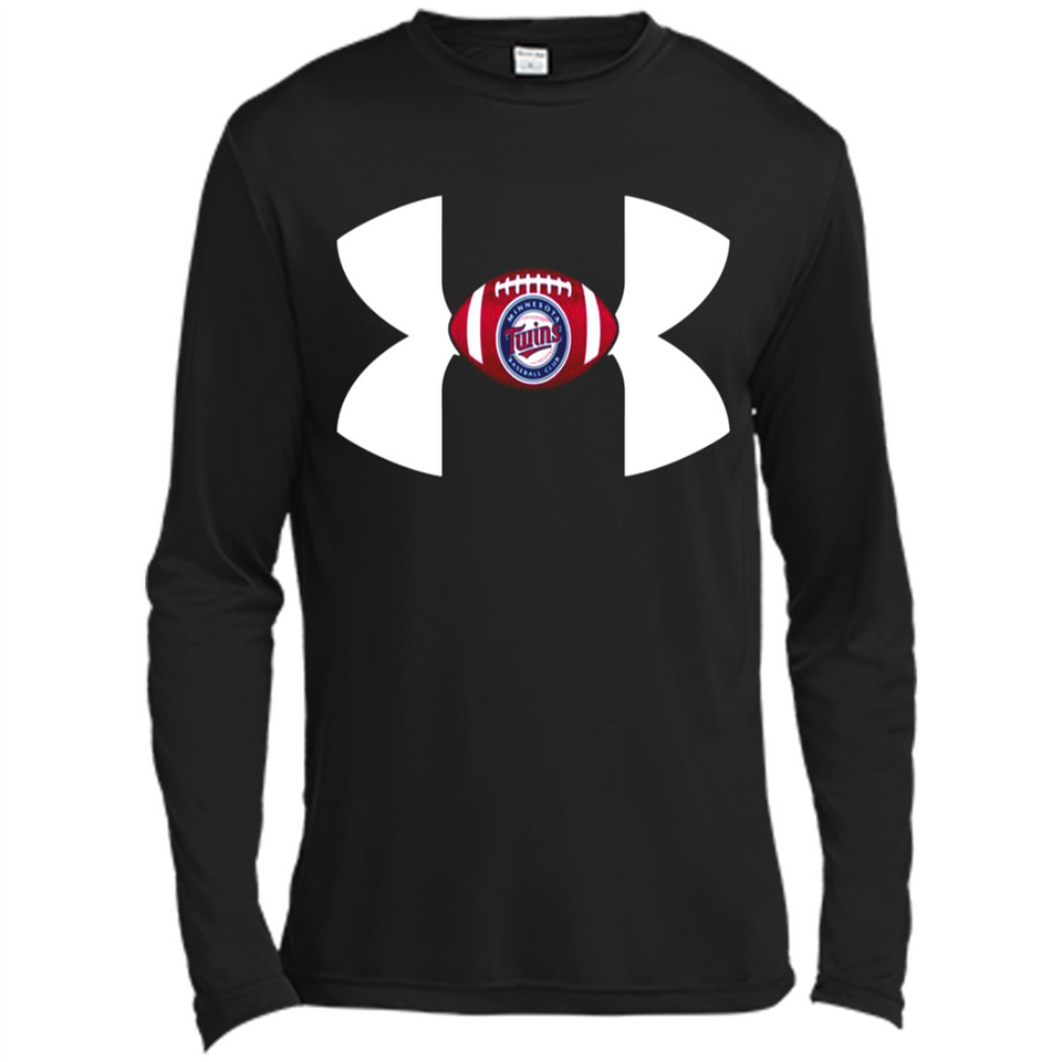 Minnesota Twins Under Armour Logo - Canvas Long Sleeve T-Shirt