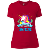 Unicorns are born in Gemini Birthday Rainbow Gift Custom Ultra Cotton
