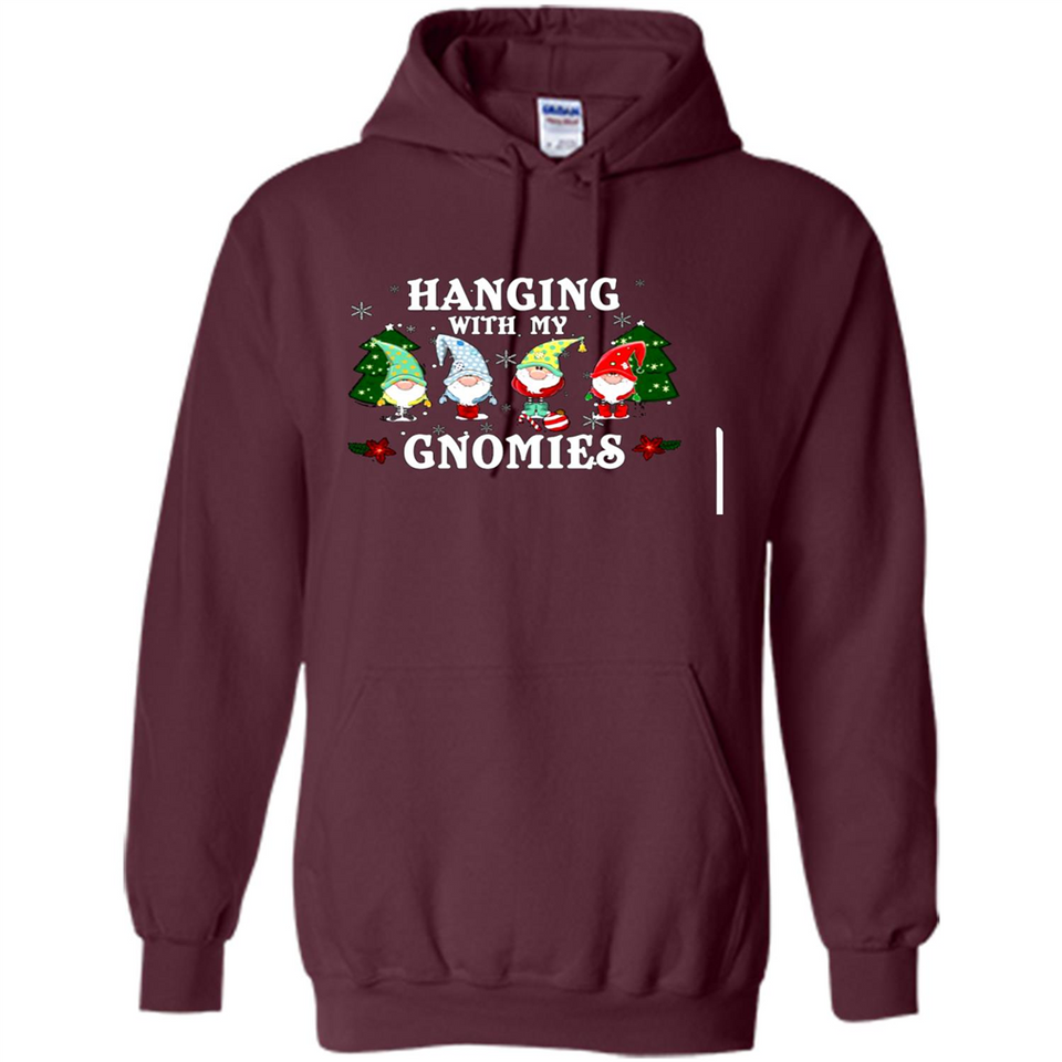 Christmas Garden Gnome Hanging With My Gnomies - Hoodie