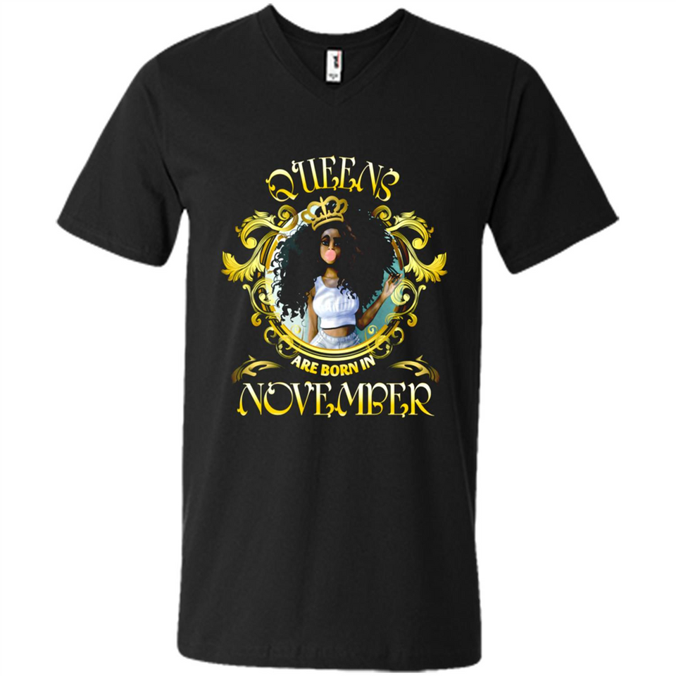 Queens Are Born In November Gold Girl