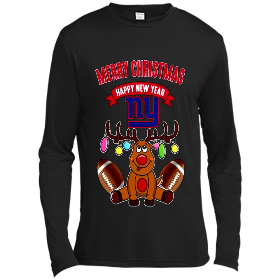 New York Giants NFL Reindeer Funny Merry Christmas And Happy New Year