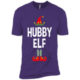 Hubby Elf Shirt - Family Matching Christmas Pajamas - Premium Short Sleeve T-Shirt