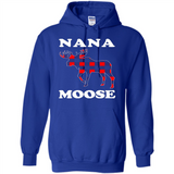 Nana Moose Funny Christmas Plaid Buffalo T-Shirt - Hoodie