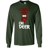 Oh Deer Christmas Reindeer Black mugs PINGPONG - Long Sleeve T-Shirt