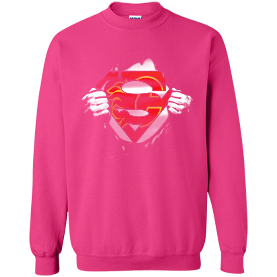 Calgary Flames And Superman Fans - Sweatshirt